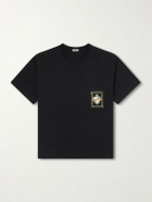 BODE - Logo-Appliquéd Cotton-Jersey T-Shirt - Black