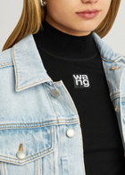 Alexanderwang.t Logo Stretch-knit top Black