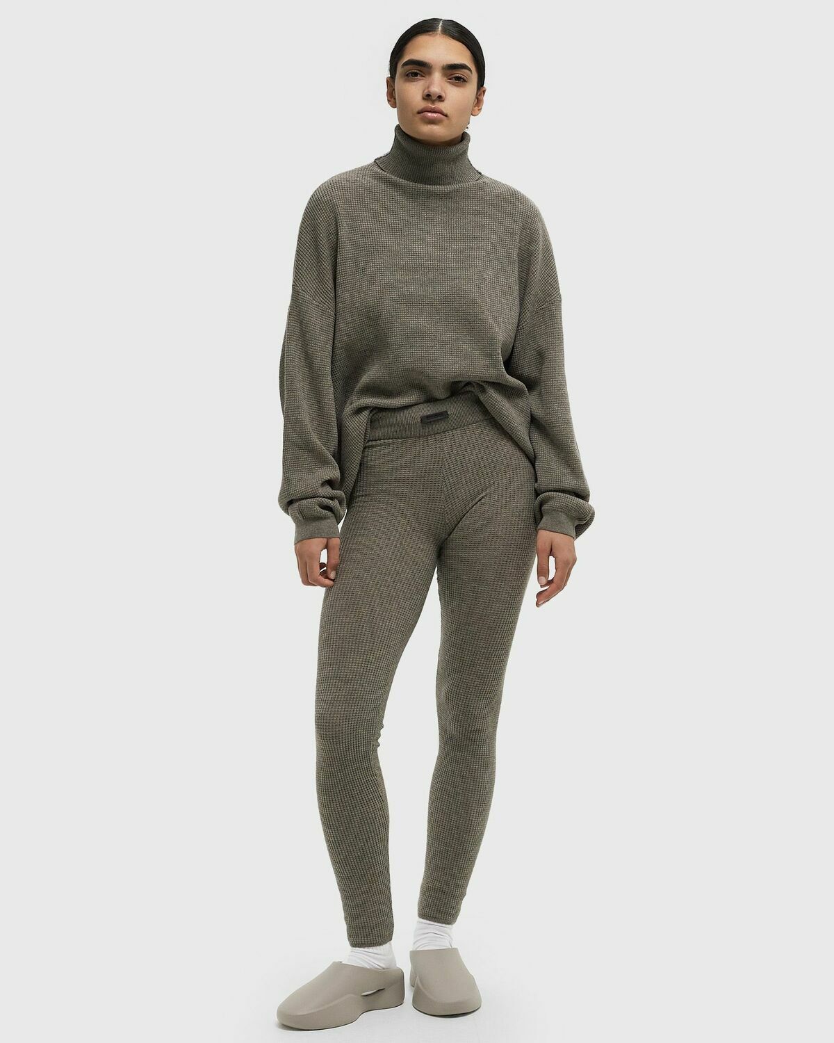Fear of God Essentials WAFFLE LEGGING Grey Womens Leggings & Tight