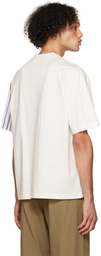 Feng Chen Wang White Paneled T-Shirt