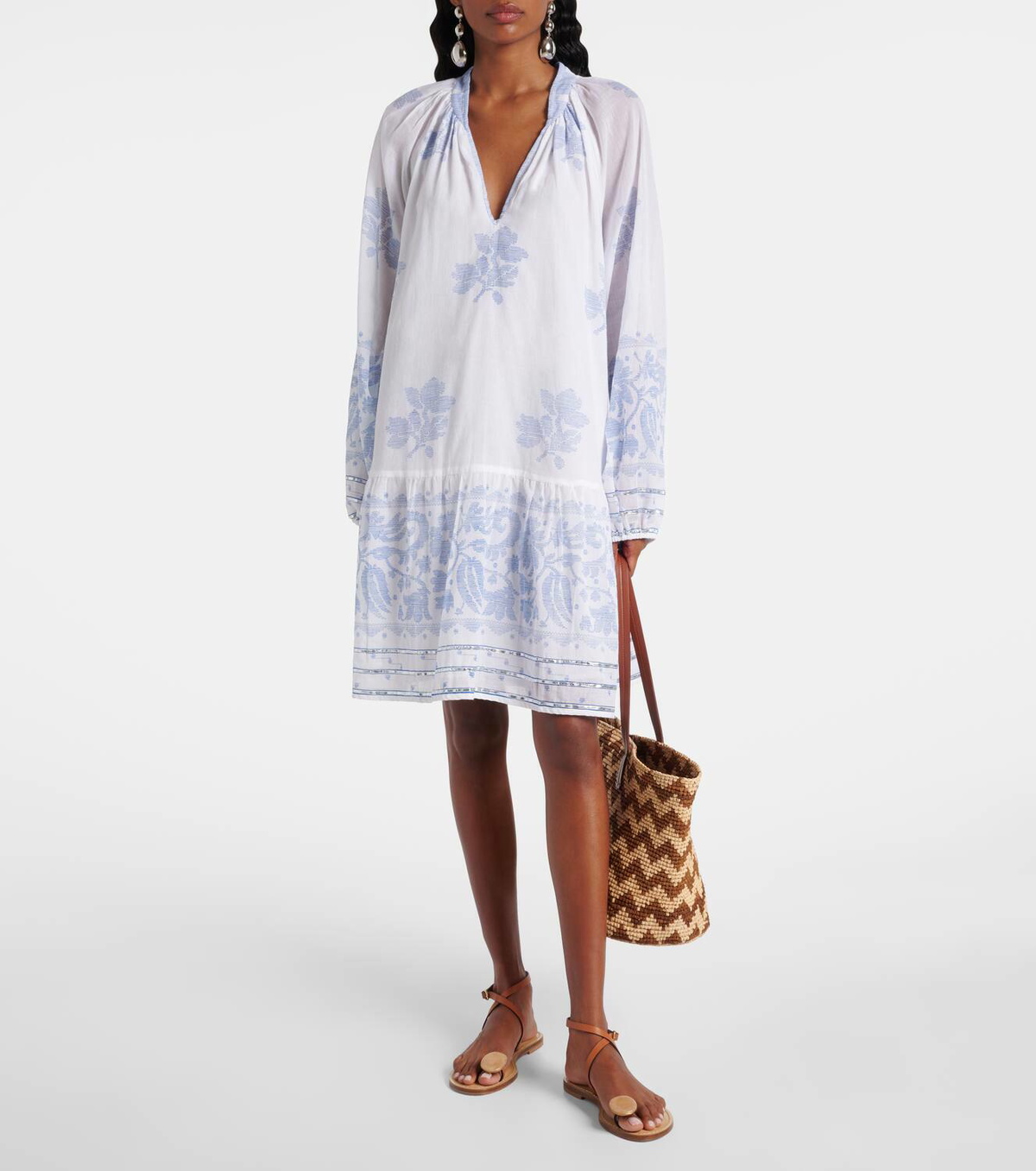 Juliet Dunn Floral cotton minidress Juliet Dunn