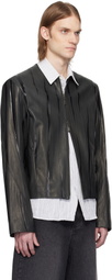 ADER error Black Product. 14 Leather Jacket