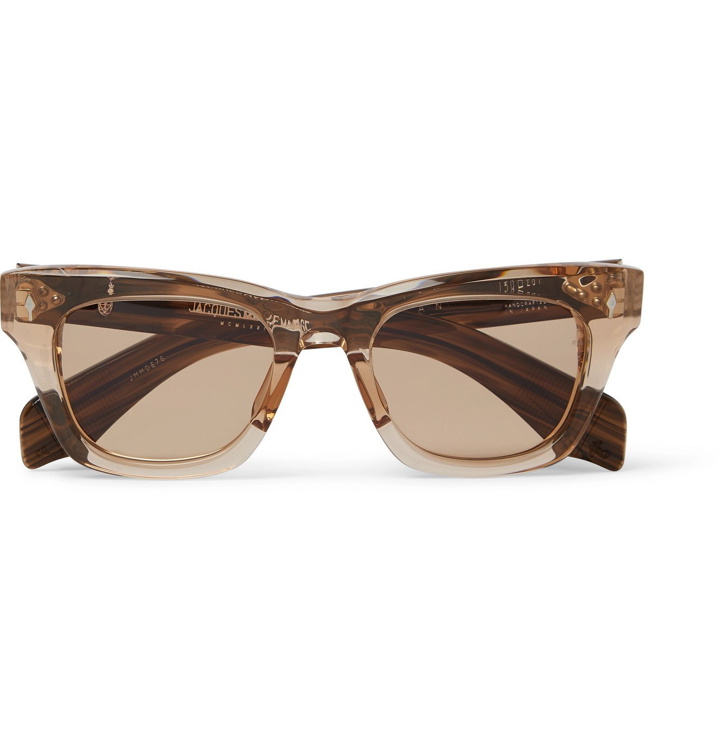 Photo: Jacques Marie Mage - Dealan Square-Frame Acetate Sunglasses - Brown
