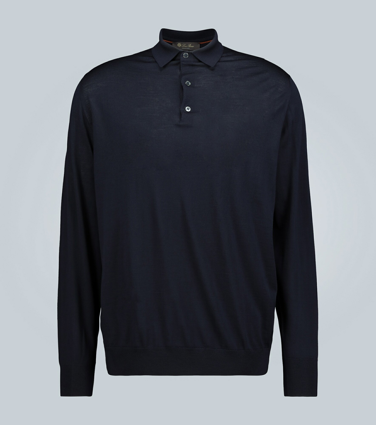 Loro Piana - Ml long-sleeved wool polo shirt Loro Piana