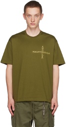 MASTERMIND WORLD Green Cross T-Shirt