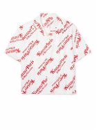 KENZO - VERDY Camp-Collar Logo-Print Cotton-Poplin Shirt - Multi
