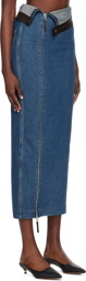 Paris Georgia Indigo Jo Denim Maxi Skirt