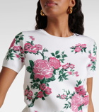 Carolina Herrera Floral silk-blend top