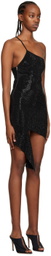 ANDREĀDAMO Black Full Strass Minidress