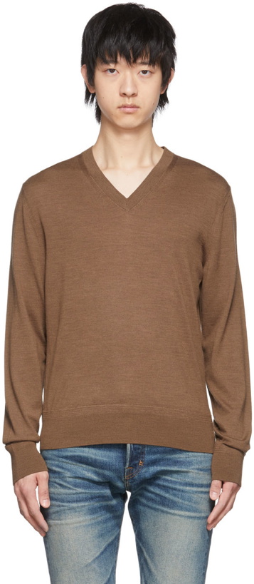 Photo: TOM FORD Brown Wool Sweater