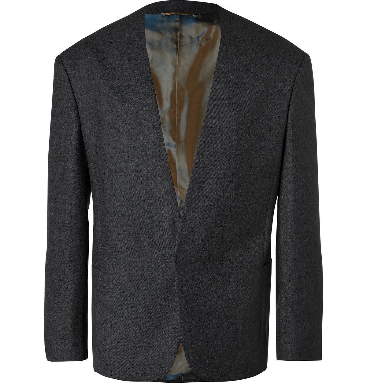 テーラードジャケット Fear of God Zegna Wool One-Button Jacket Fear of God for Ermenegildo Zegna - Slim-Fit Collarless Wool