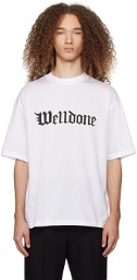 We11done White Gothic T-Shirt