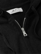 Mr P. - Wool and Cashmere-Blend Zip-Up Hoodie - Black