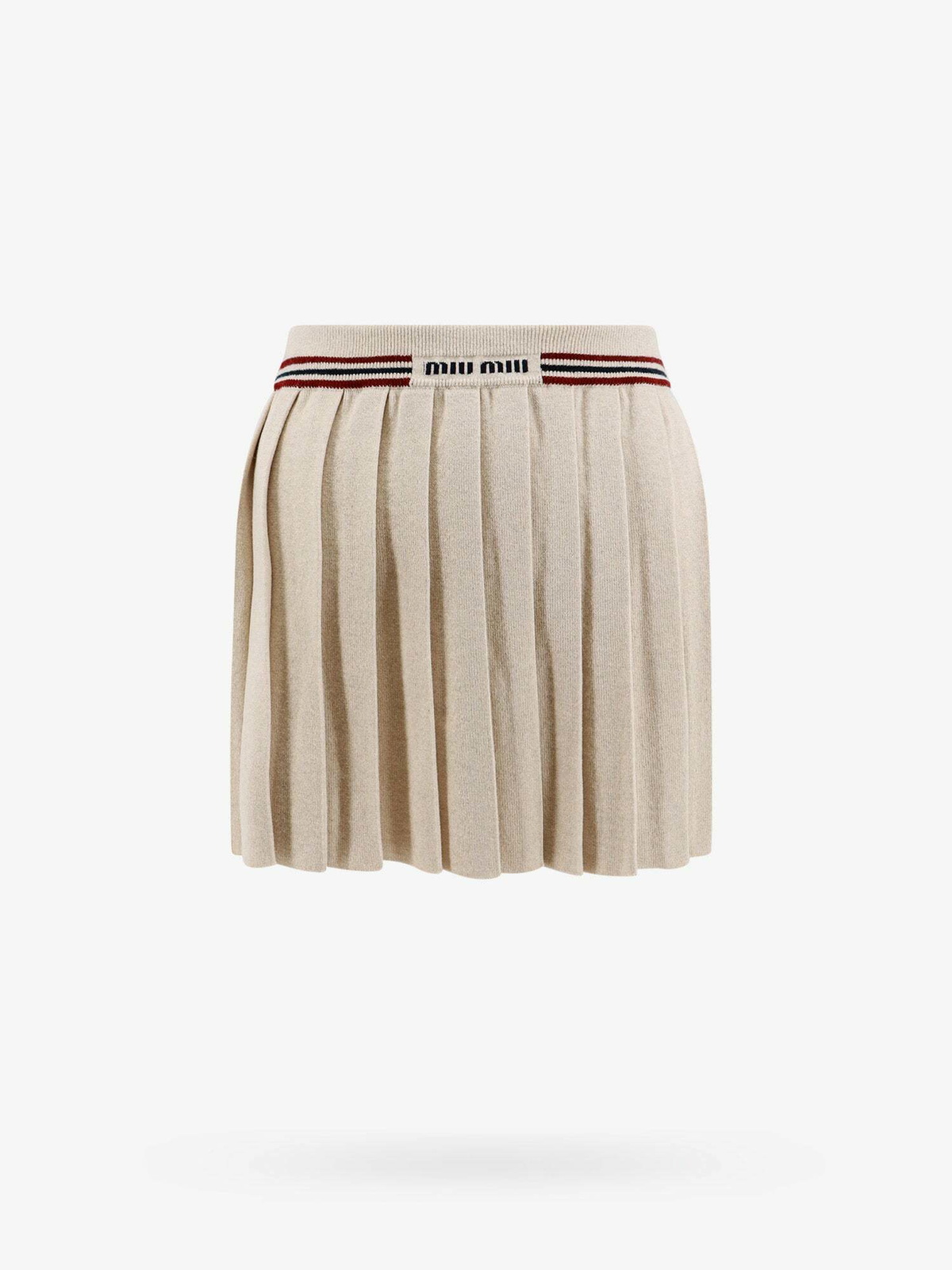 Miu Miu Skirt Beige Womens Miu Miu