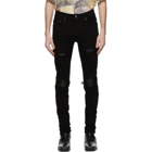 AMIRI Black MX1 Leather Jeans