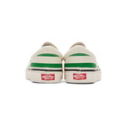 Vans Green and White Striped Classic 98 DX Slip-On Sneakers