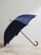 Dunhill - Shell and Wood Umbrella - Blue