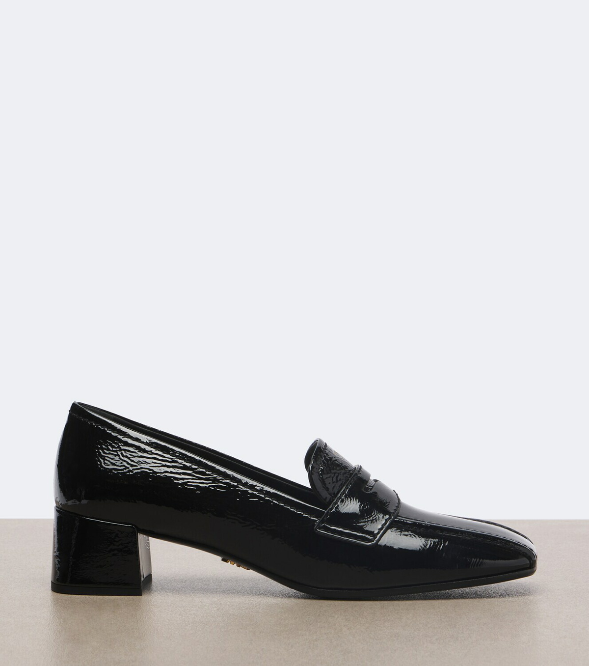 Prada Patent leather loafer pumps