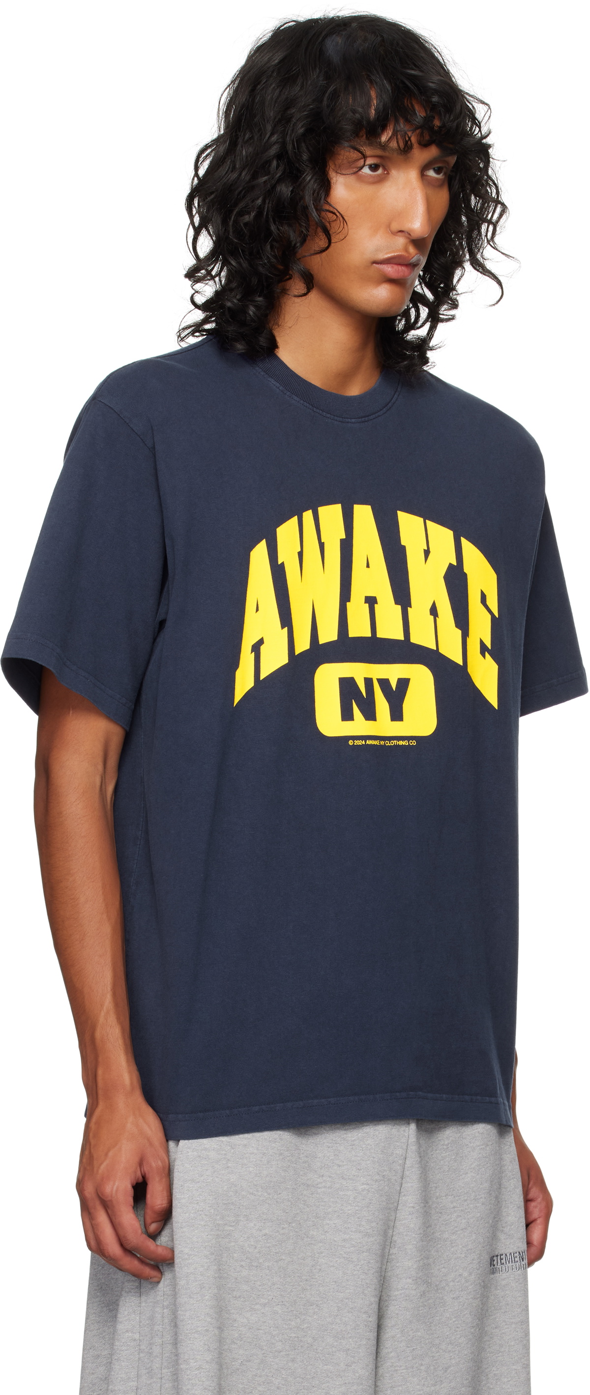 Awake NY Navy Varsity T-shirt Awake NY