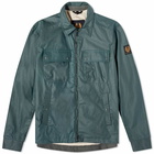 Belstaff Men's Tour Overshirt in Dark Mineral Green