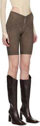 KNWLS Brown Ghost Shorts