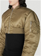 VTMNTS - Cropped Bomber Jacket in Green