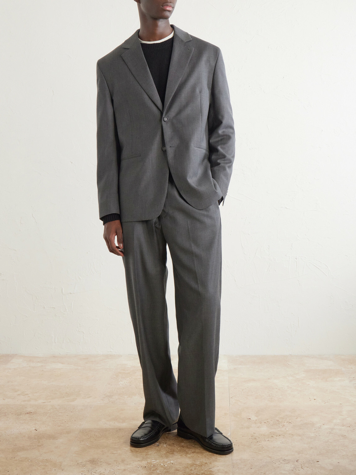Officine Générale - Melvyn Wool, Cashmere and Silk-Blend Suit Jacket - Gray