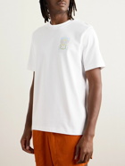 Casablanca - Tennis Pastelle Printed Organic Cotton-Jersey T-Shirt - White