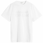 Alexander McQueen Men's Reflective Reverse Logo T-Shirt in White/Silver