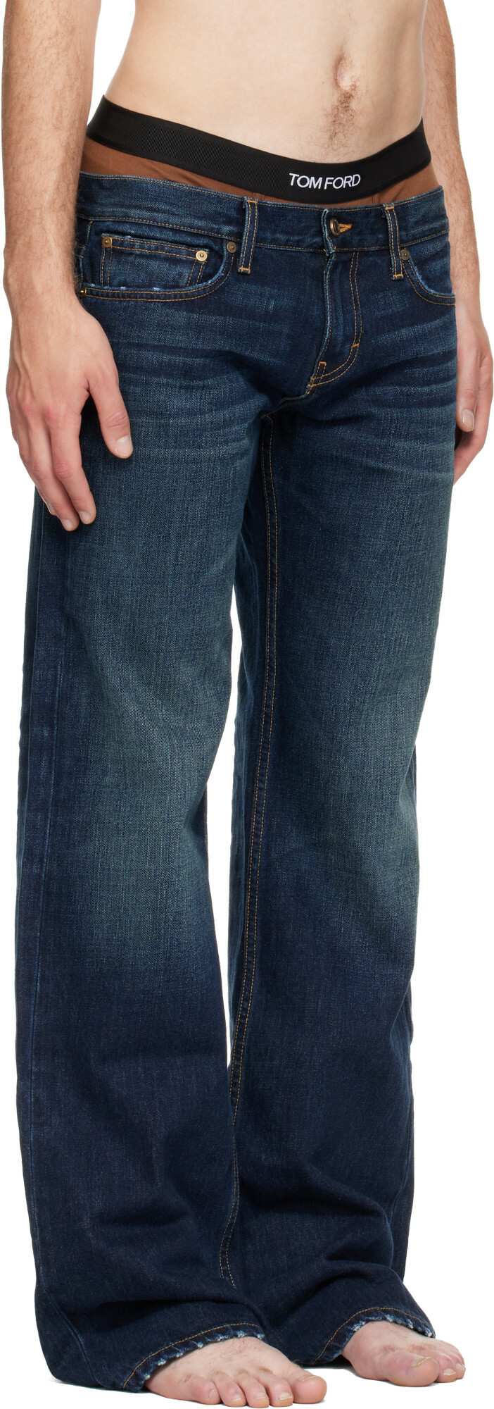 Raimundo Langlois Blue Bootcut Jeans