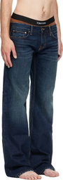 Raimundo Langlois Blue Bootcut Jeans