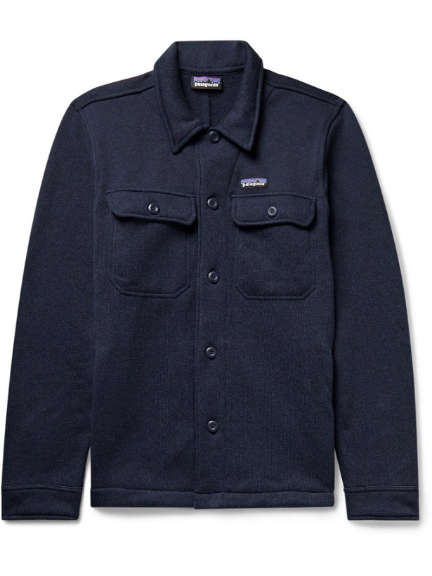 Photo: PATAGONIA - Better Sweater Recycled Knitted Shirt Jacket - Blue