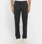 Brioni - Dark-Grey Mélange Stretch-Virgin Wool Suit Trousers - Men - Dark gray