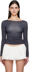 Miaou Navy Amelia T-shirt