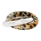 Bottega Veneta Silver Dalmatian Double Ring