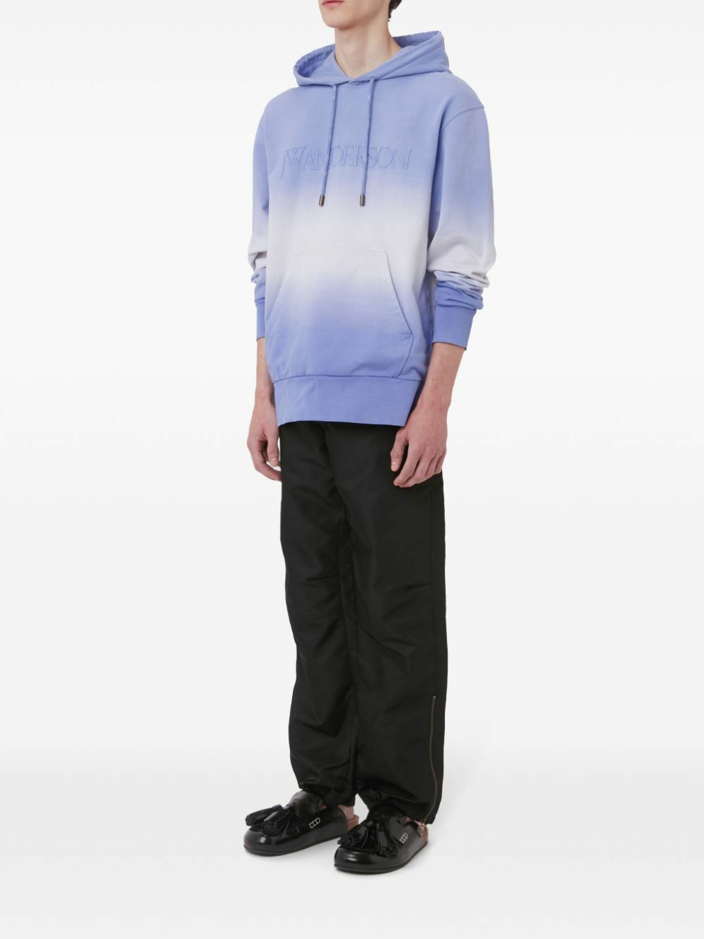 JW Anderson Gradient Logo-Embroidered Hoodie JW Anderson