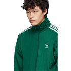 adidas Originals Green Firebird Zip-Up Sweater