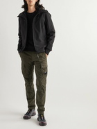 C.P. Company - Straight-Leg Logo-Appliquéd Cotton-Blend Cargo Trousers - Green