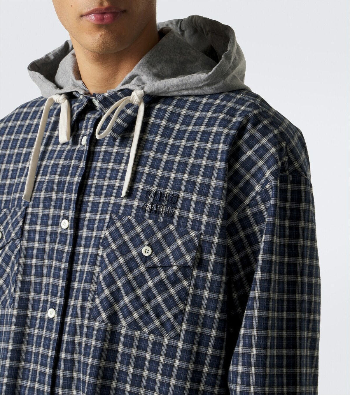 Miu Miu Checked cotton flannel overshirt