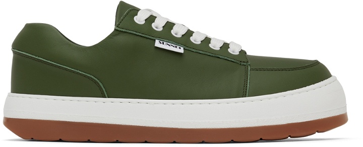 Photo: Sunnei Green Leather Dreamy Sneakers