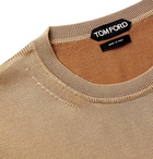 TOM FORD - Slim-Fit Silk and Merino Wool-Blend Sweater - Neutrals