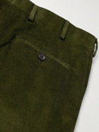Kingsman - Eggsy Slim-Fit Cotton and Cashmere-Blend Corduroy Suit Trousers - Green