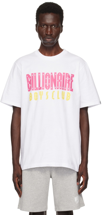 Photo: Billionaire Boys Club White Straight Logo T-Shirt
