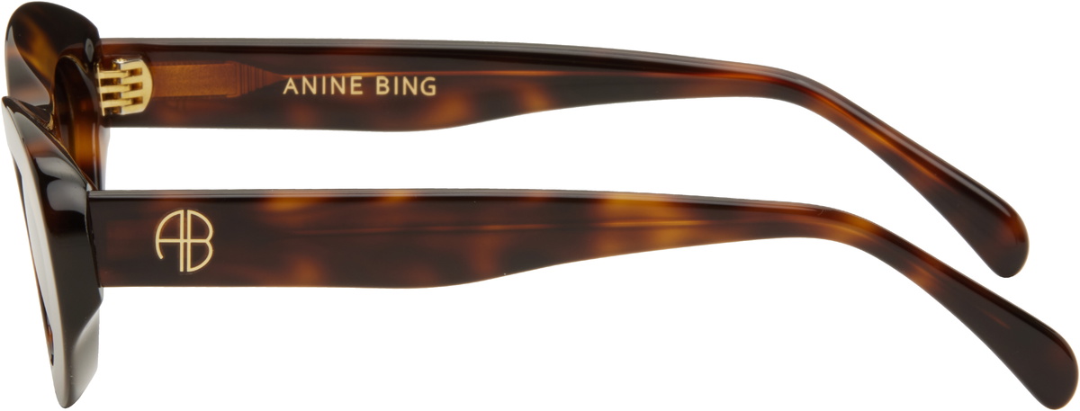 ANINE BING Brown Roma Sunglasses
