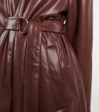 Nanushka - Liban belted faux leather jacket