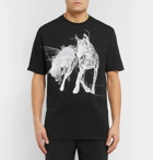 Neil Barrett - Printed Stretch-Cotton Jersey T-Shirt - Men - Black