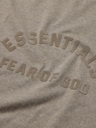 FEAR OF GOD ESSENTIALS - Oversized Logo-Appliquéd Cotton-Jersey T-Shirt - Gray