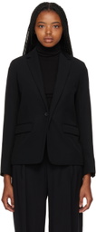 Vince Black Notched Lapel Blazer