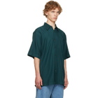 Dries Van Noten Green Floral Shirt