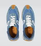 Loewe Flow Runner leather-trimmed sneakers